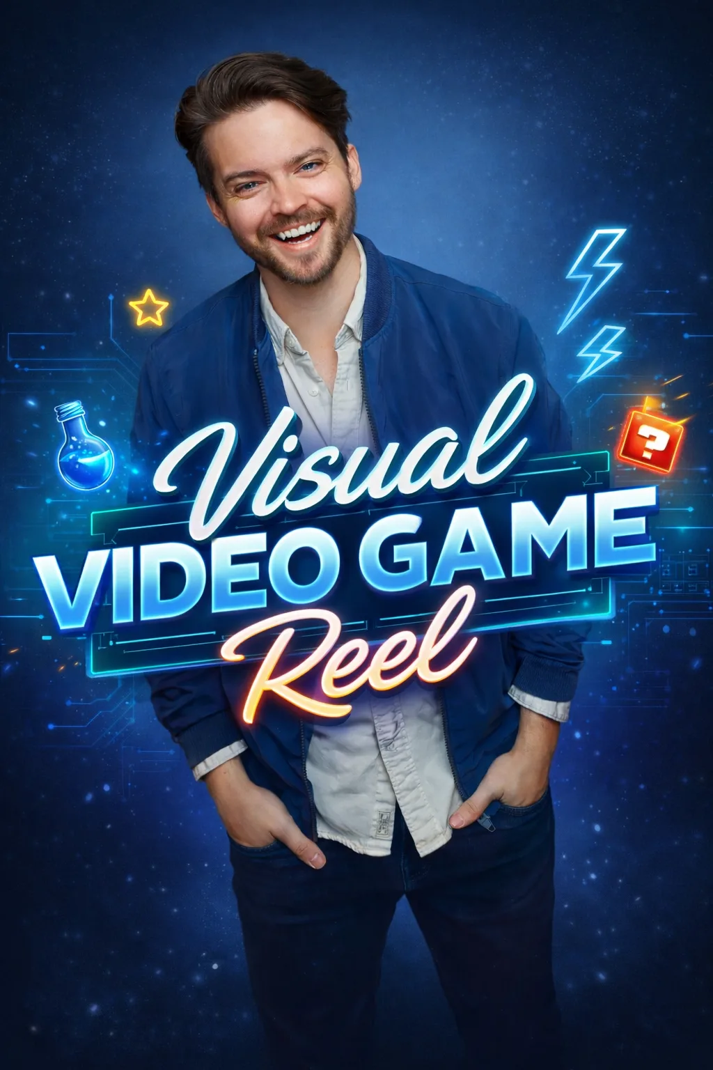 Poster for Andrew Russell visual video game reel